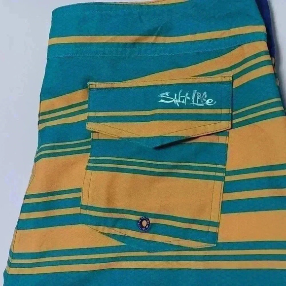 Salt life SLX-QD Vapor stretch board shorts.  Men's size 34 - Picture 7 of 8